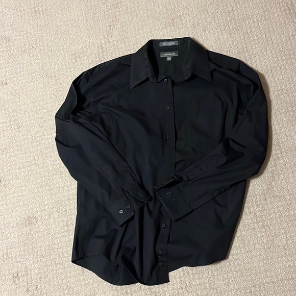 croft & barrow Shirts Mens Black Button Down Dress Shirt Poshmark